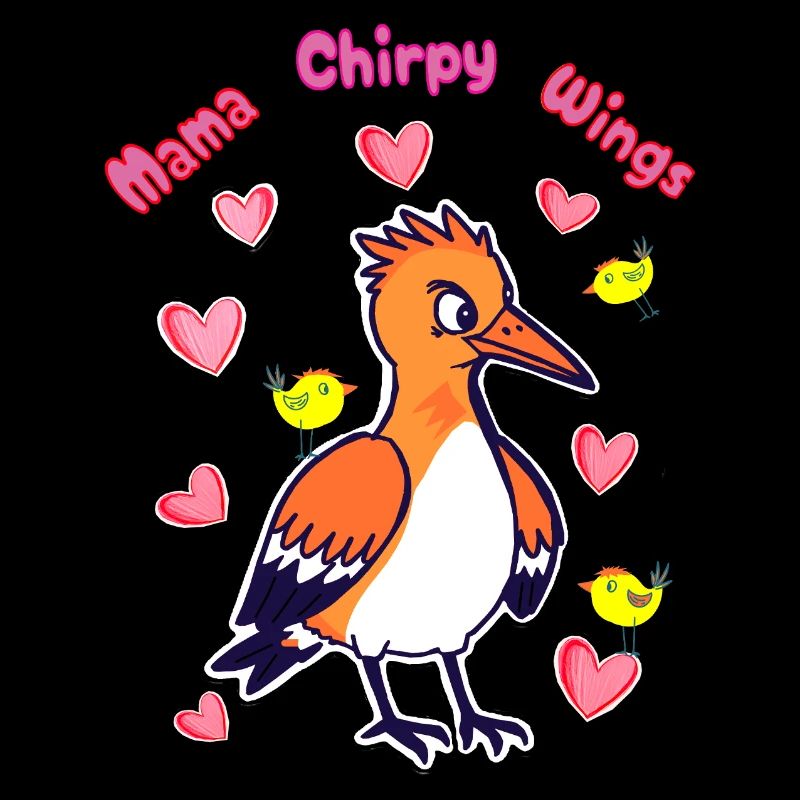 Mama Chirpy Wings: Cartoon Vogel