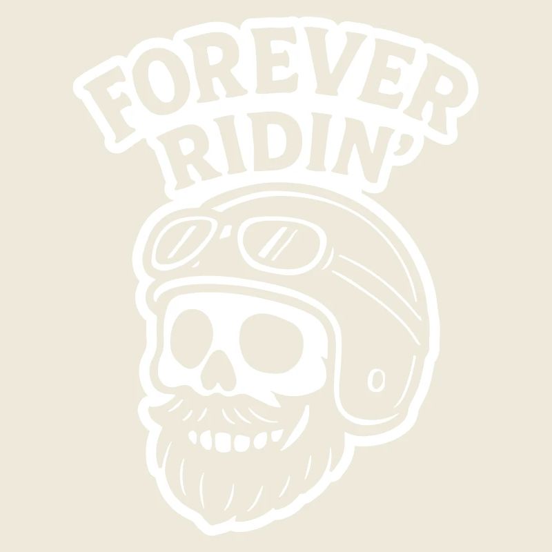 Biker Totenkopf Motorrad