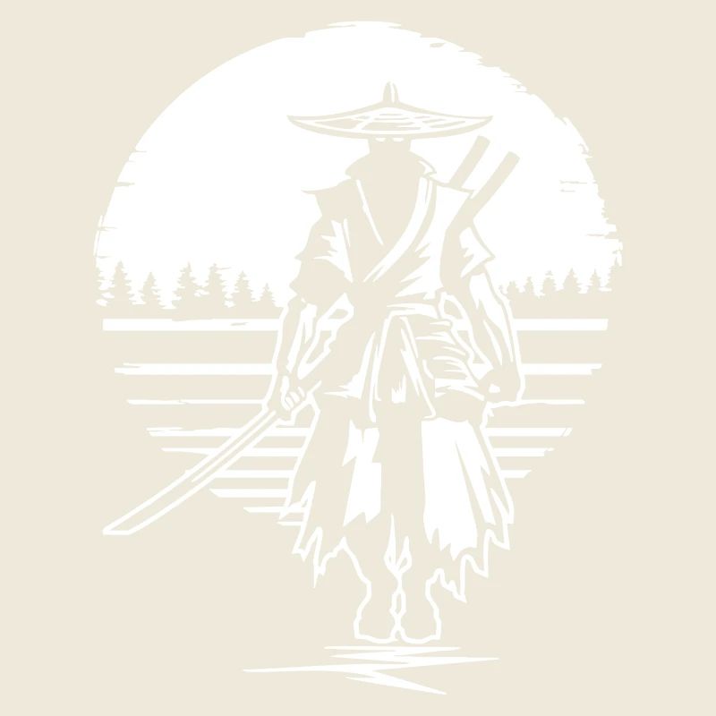 Samurai before sunset