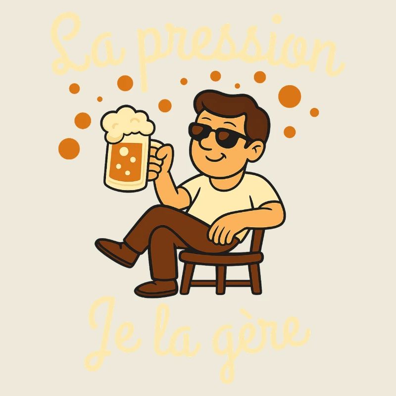 Druck, den ich schaffe, Bierhumor