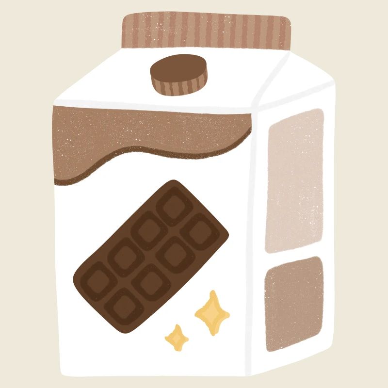 Schokoladen-Milchkarton