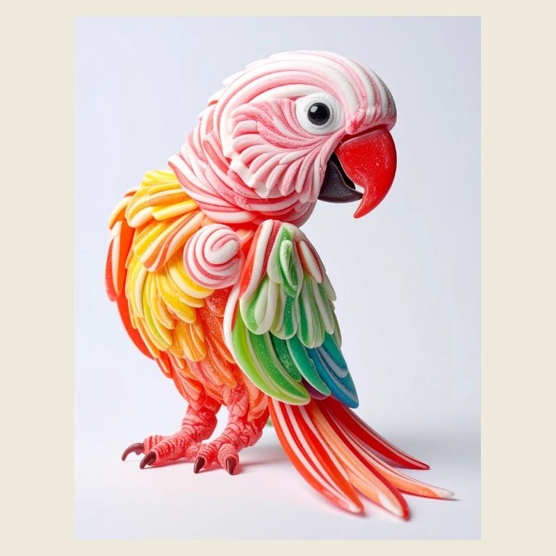 Bunter Candy Papagei