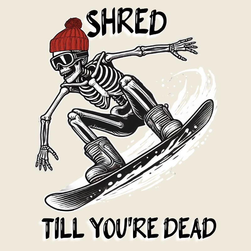 Skeleton Snowboarder