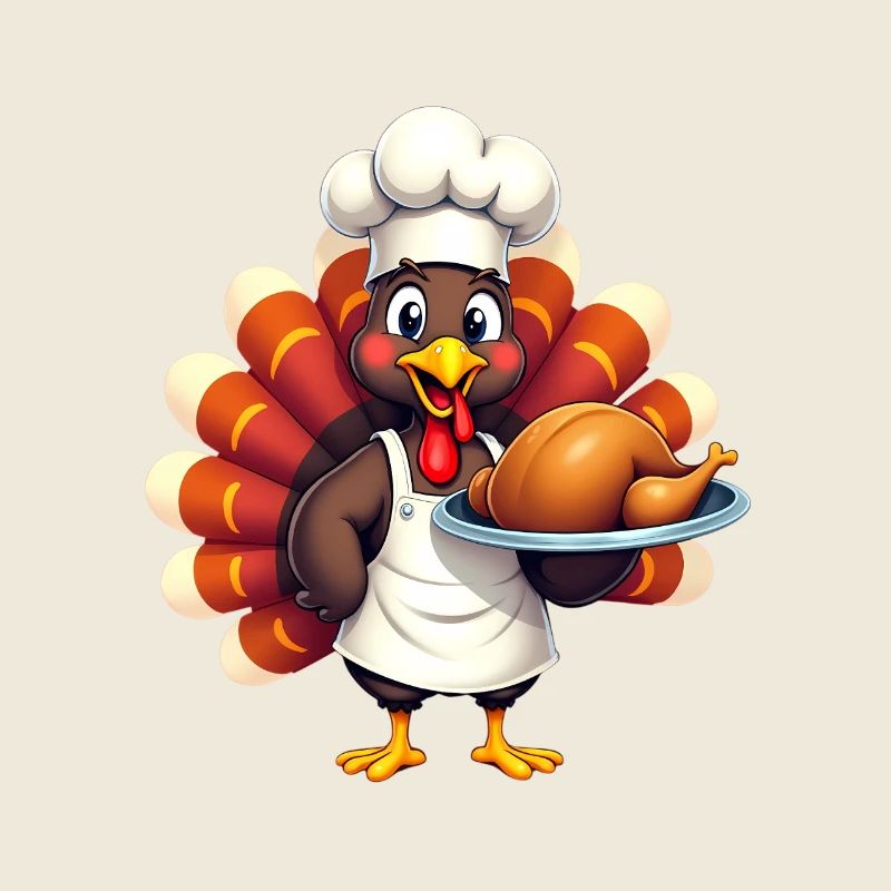 Cuisinier de dinde de Thanksgiving Thanksgiving