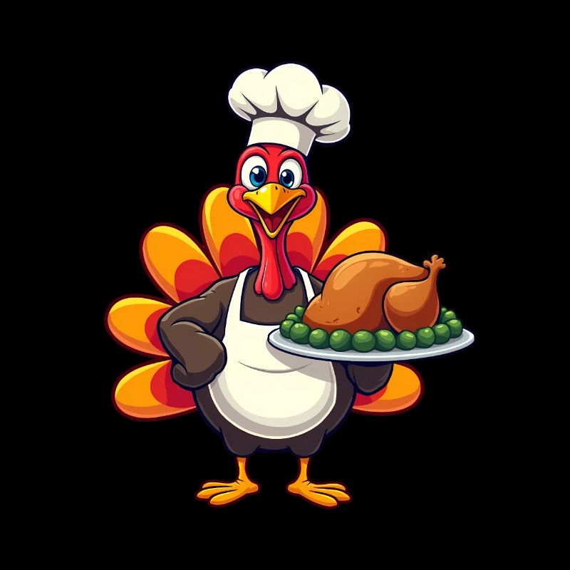 Cuisinier de dinde de Thanksgiving Thanksgiving