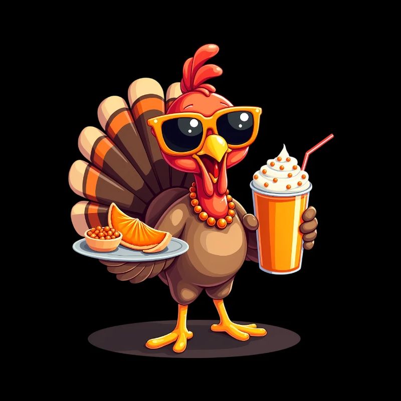 Thanksgiving Turkey with Sunglasses