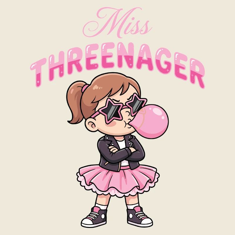 Threenager 3. Geburtstag 3 Jahre Mädchen