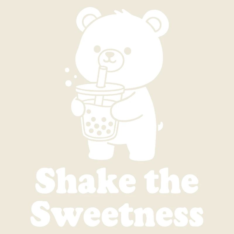 Ours Câlin avec Bubble Tea