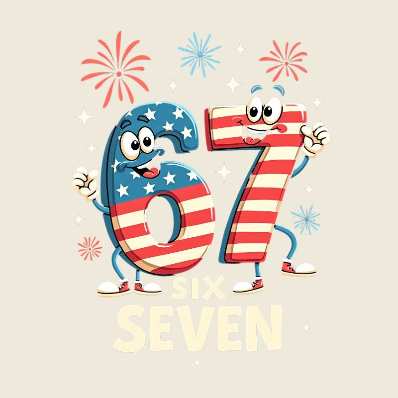 US Flag 67 Memes Six Seven