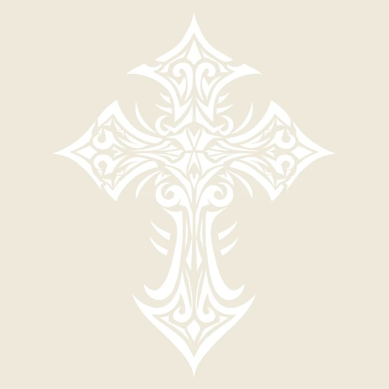 Fleuris ornements de croix celtique