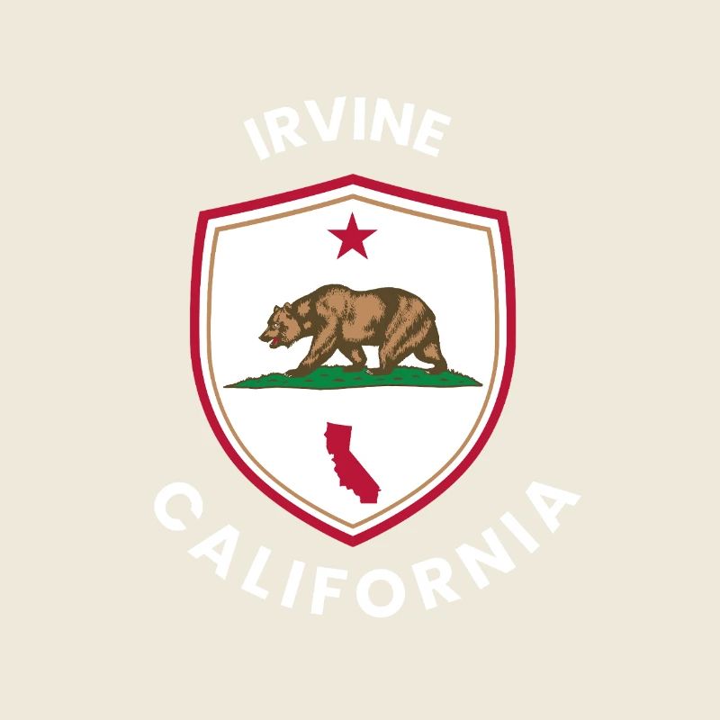 Irvine CA Bear Shield Emblem