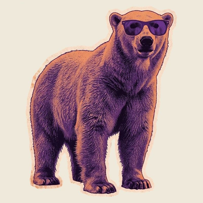 Sommer Eisbär Sonnenbrille