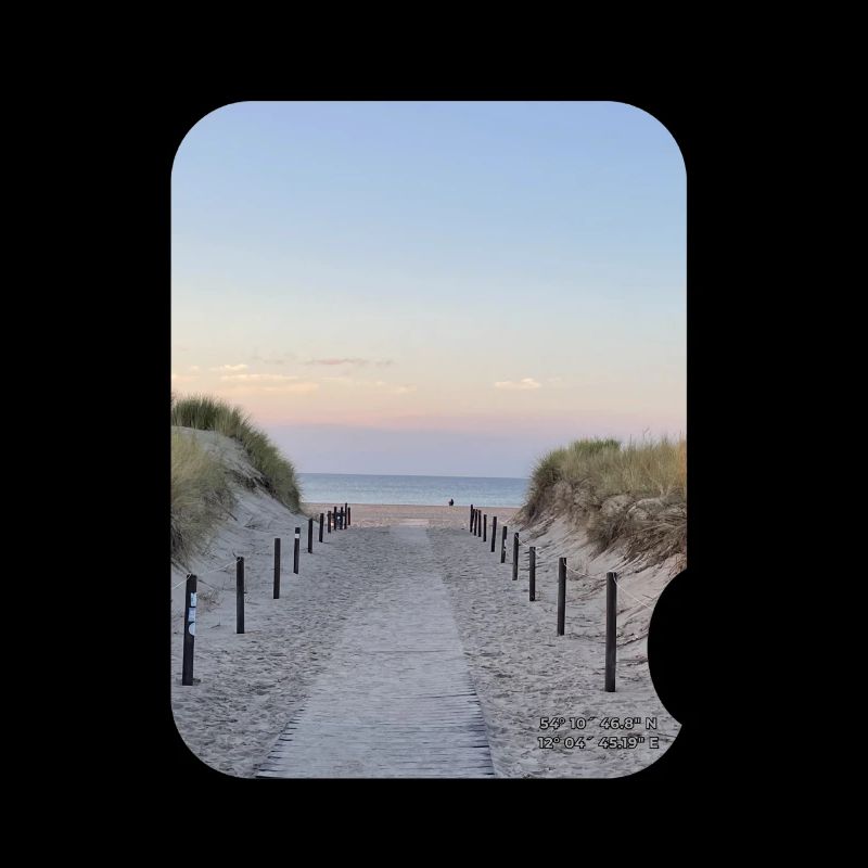 Dune path by the sea sunset