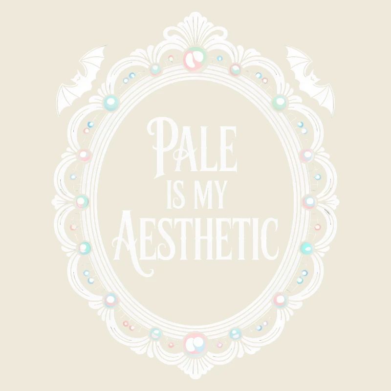 Pale Aesthetic Frame Typography