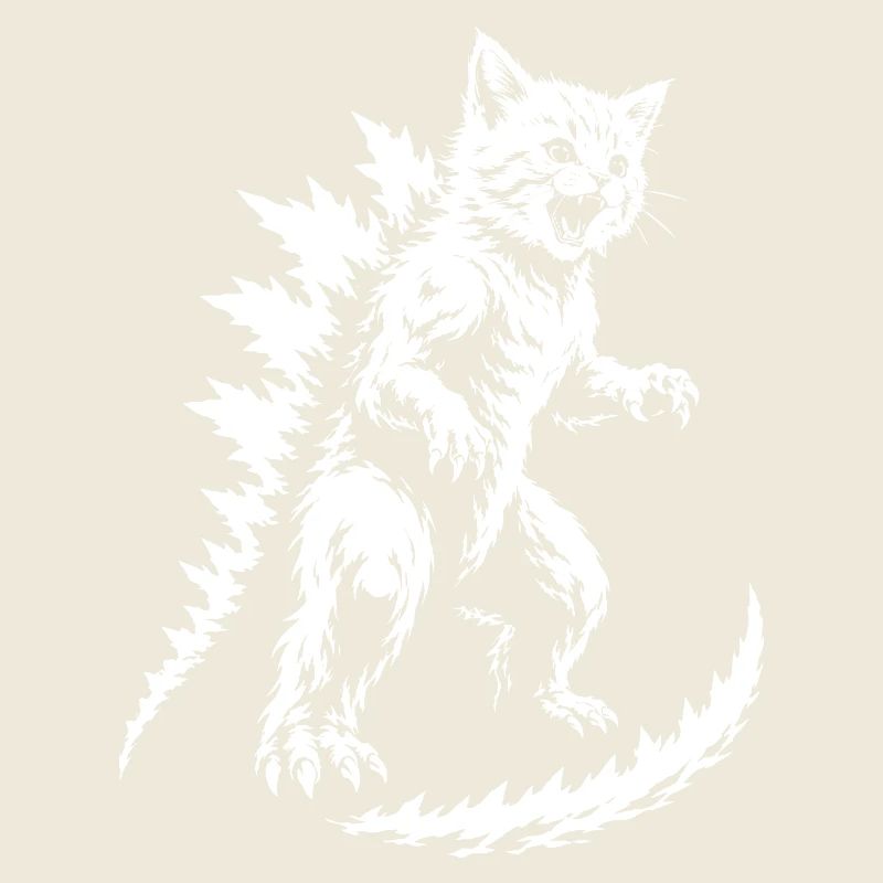 Spiky Fur Monster Silhouette