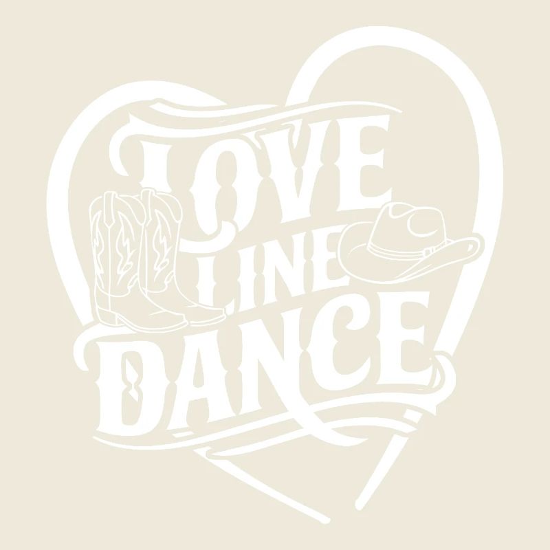 Love Line Dance ich liebe Line Dancing mit Herz