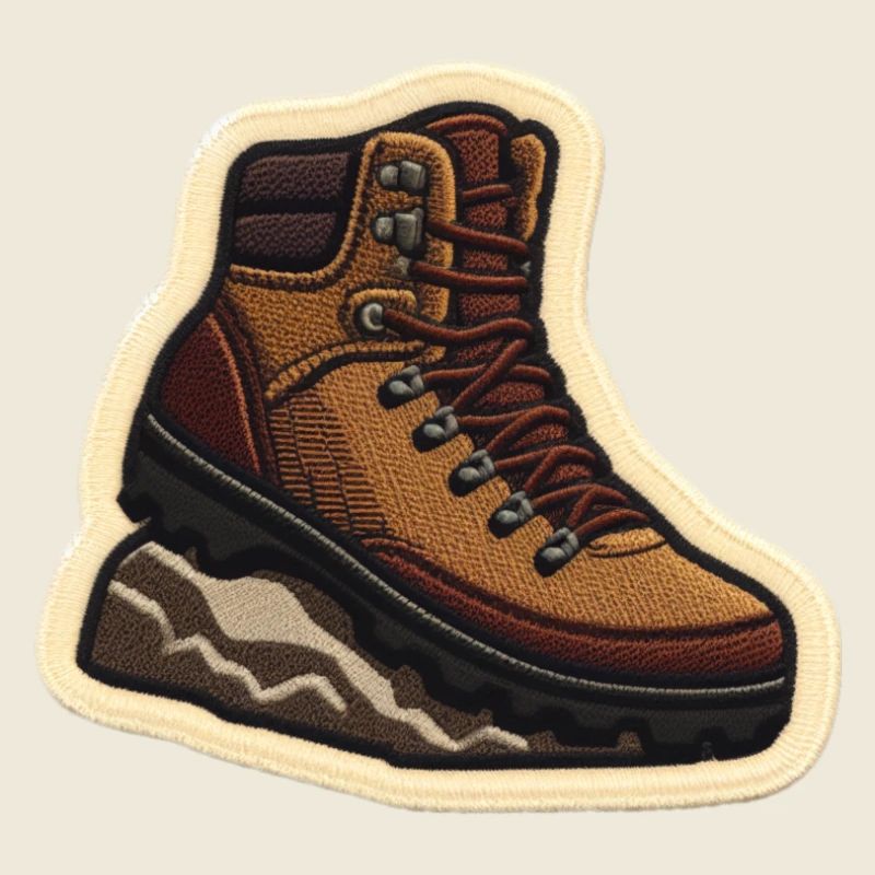 Wanderstiefel Patchstickerei