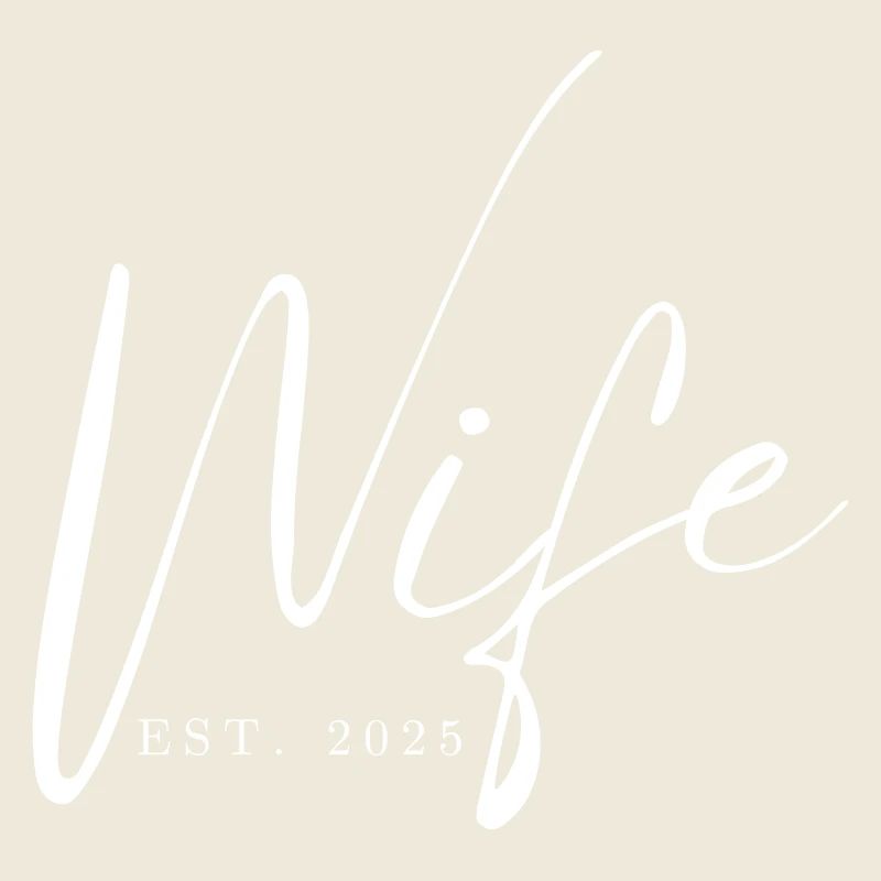 Wife Est. 2025 Just Married Honeymoon Wedding
