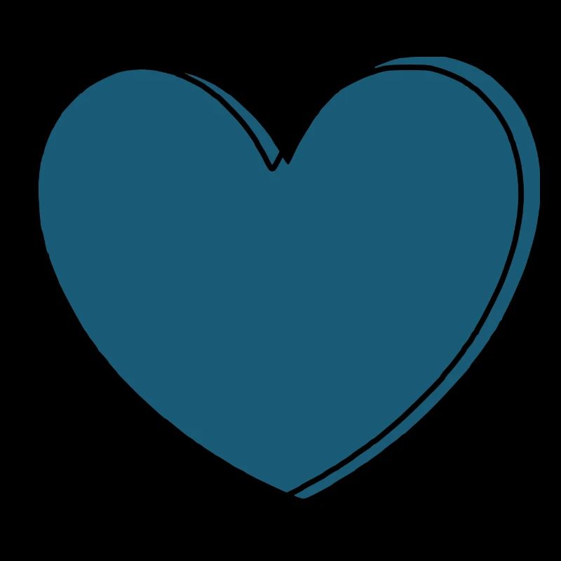 blaues Herz Geschenk