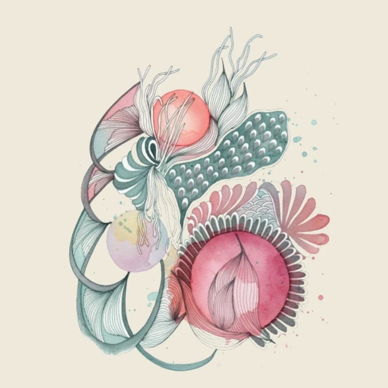 Mer de fleurs Wave Art