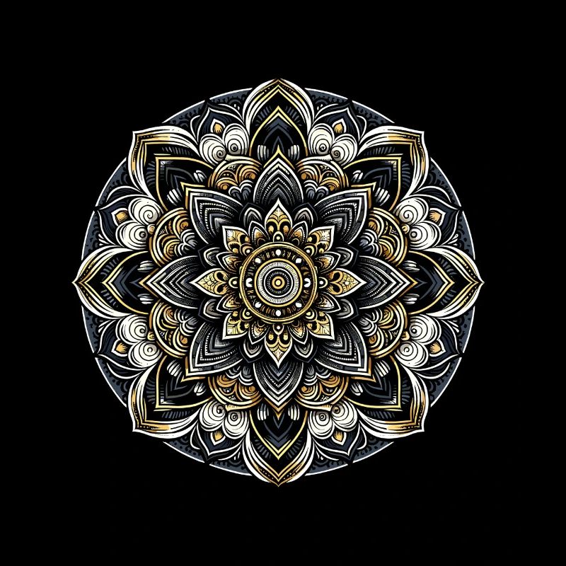 Mandala Modern Harmonie Geometrie Kunst
