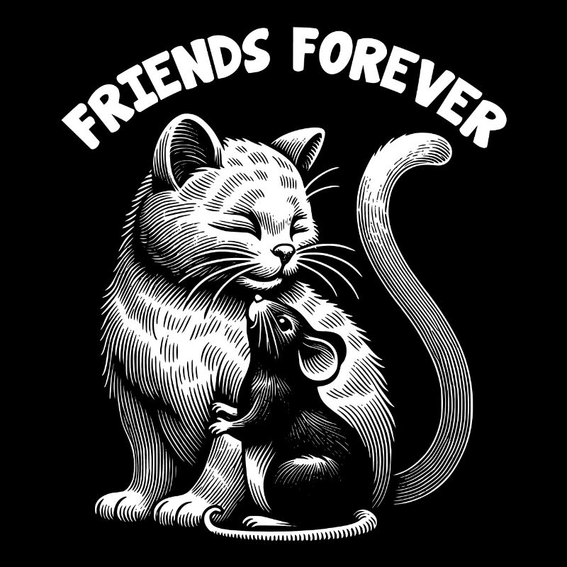 Cat and Mouse in Friendship, Peace and Love