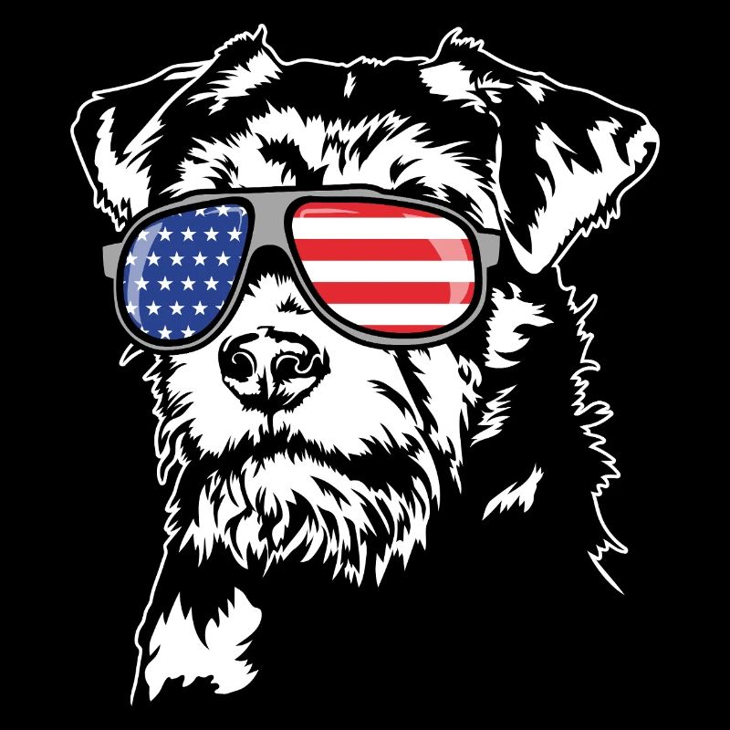 Chasse Terrier US Amérique Drapeau Chien Chien Wilsigns