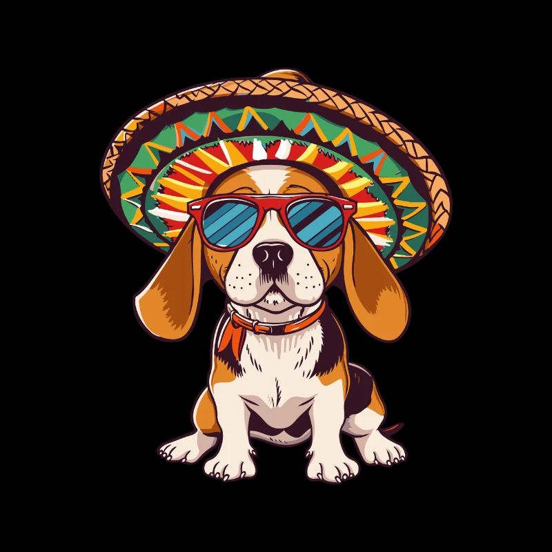 Beagle Dog Funny Sombrero