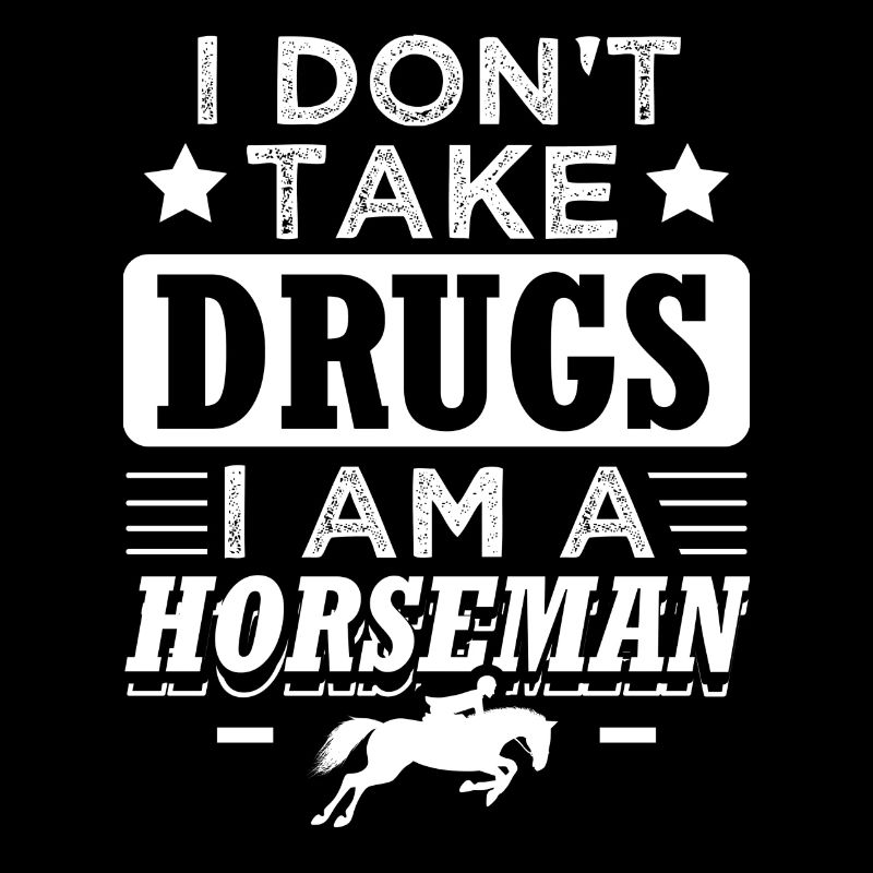 Drôle équitation shirt Drogues