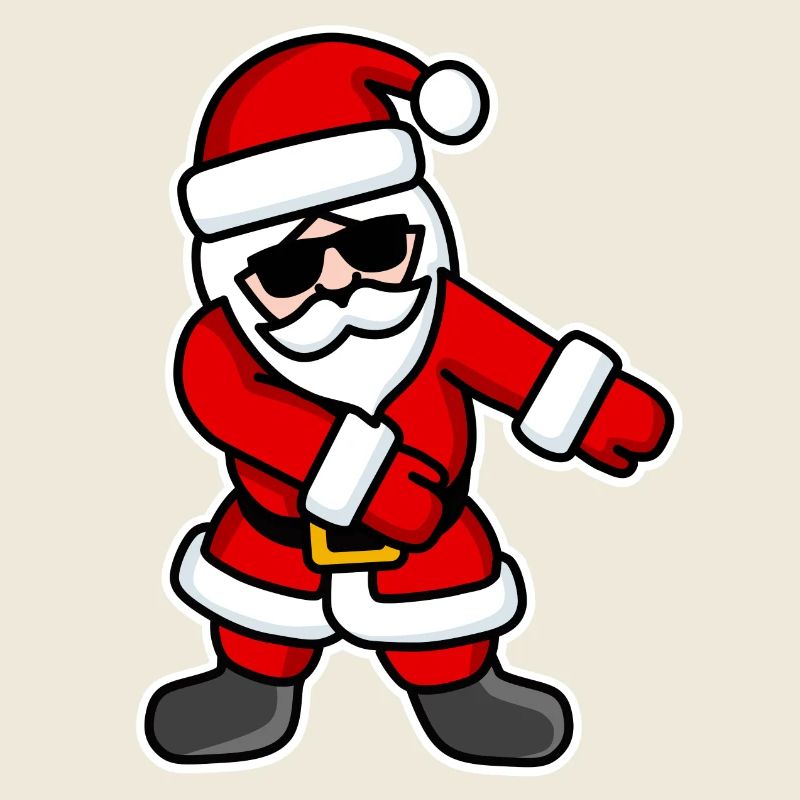 Floss dance Flossing cool Père Noël