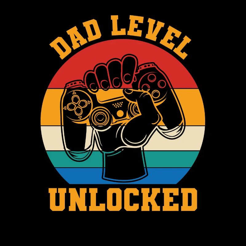 Dad Level entsperrt Retro Vintage neuen Vater