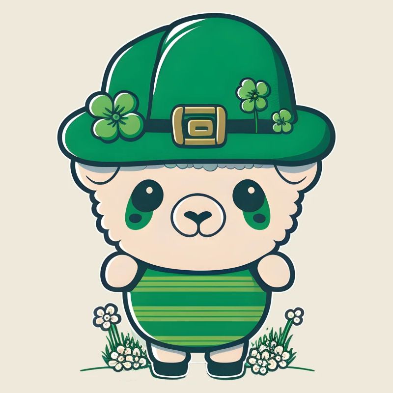 Sharp avec un chapeau vert et des trèfles