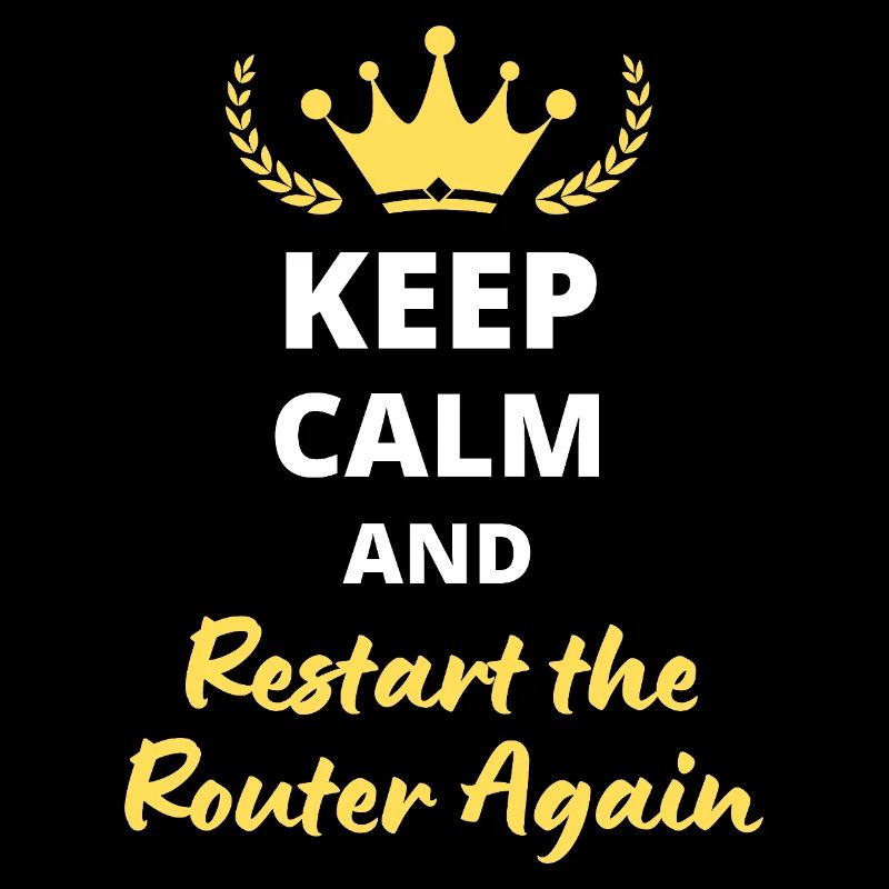 Bewahren Sie Ruhe und starten Sie den Router erneut