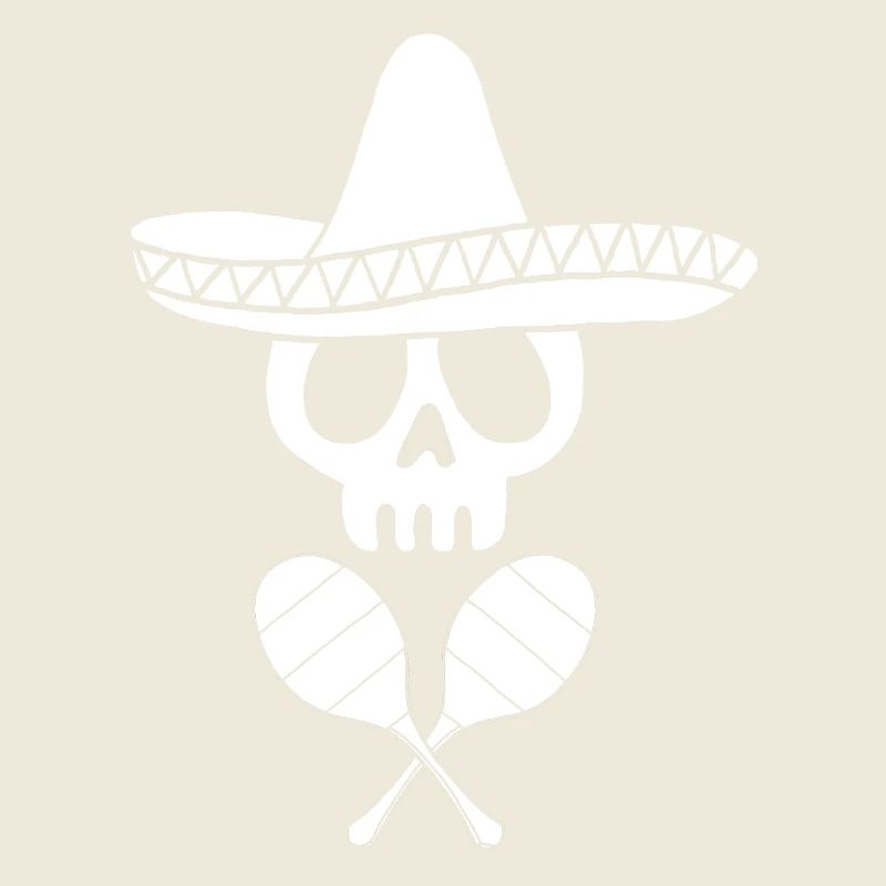 Weißer mexikanischer Schädel