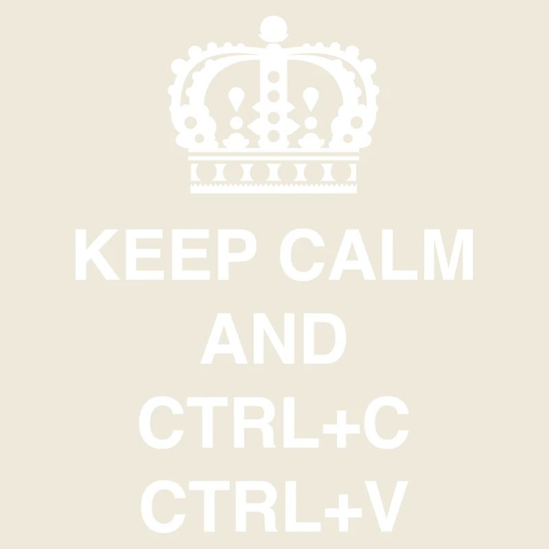 T-shirts de classe Keep calm et CTRL+C CTRL+V