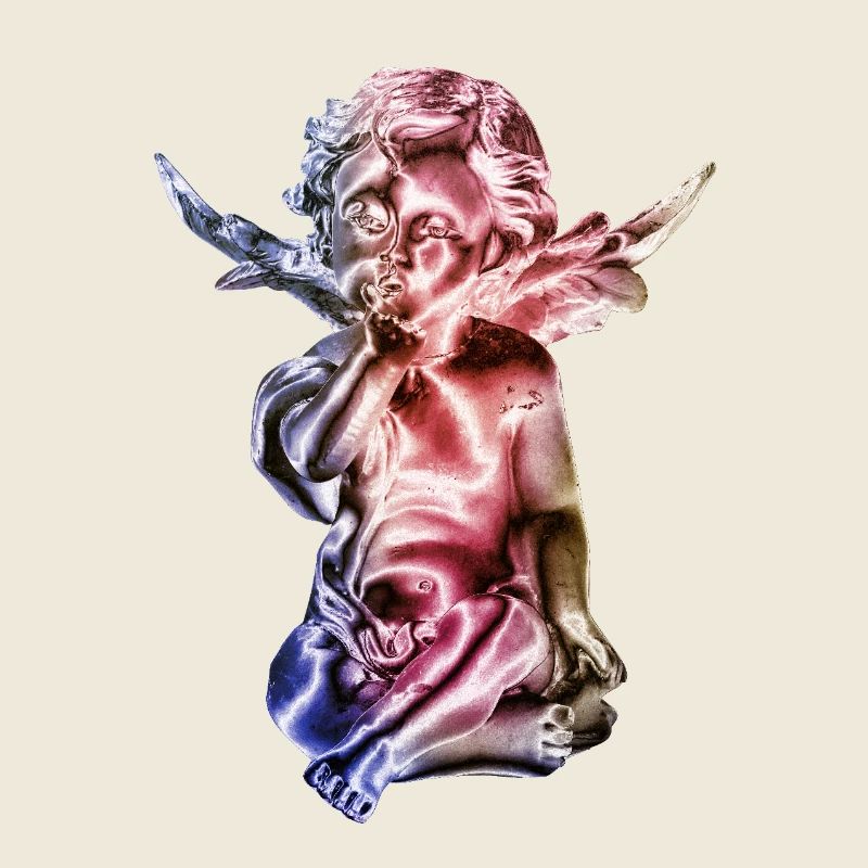 Angel Sculpture Gradient