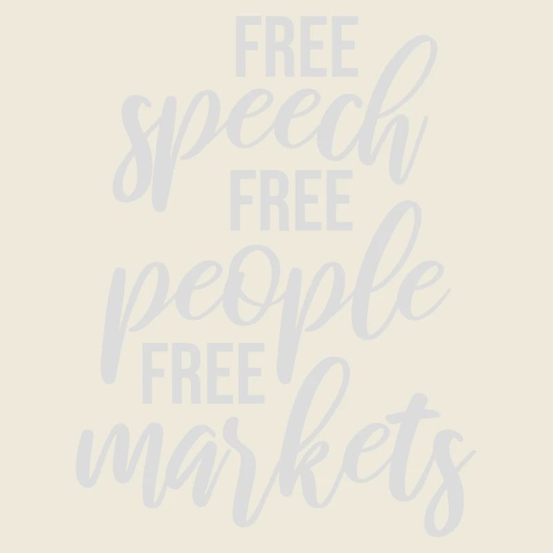 Marché de la liberté d’expression Peuple Libertarian Freedom Logo
