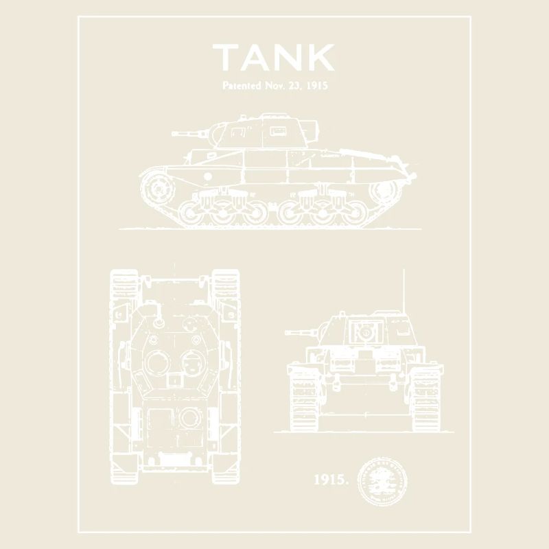 Panzerblaupause-Silhouette
