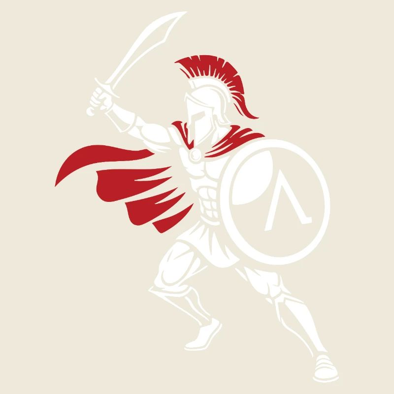 Guerrier Spartiate Épée Mascotte Spartan Strike