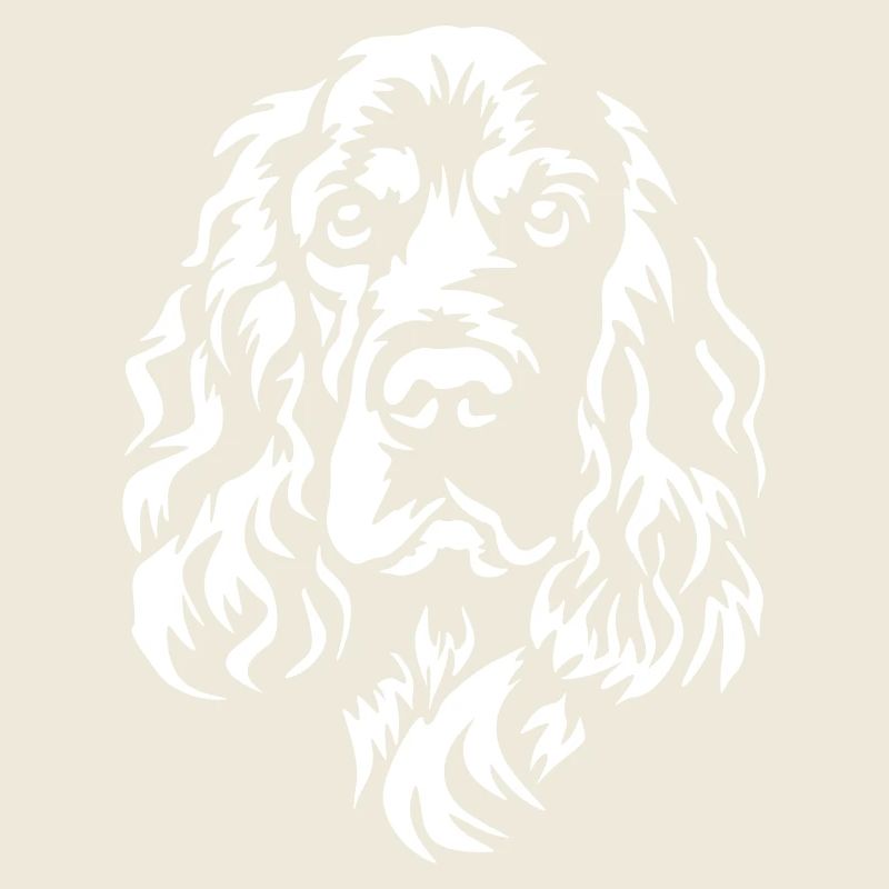 Englischer Cocker Spaniel Kopf "Black Edition"