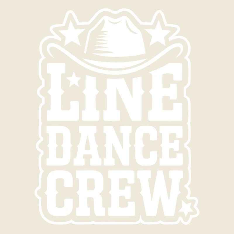 Équipe de danse en ligne – Logo du chapeau western