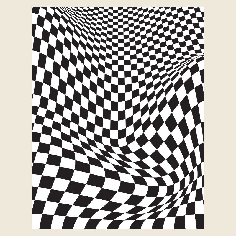 Warped Checkered Illusion