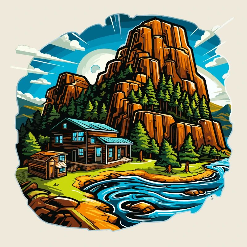 Landschaft - Illustration