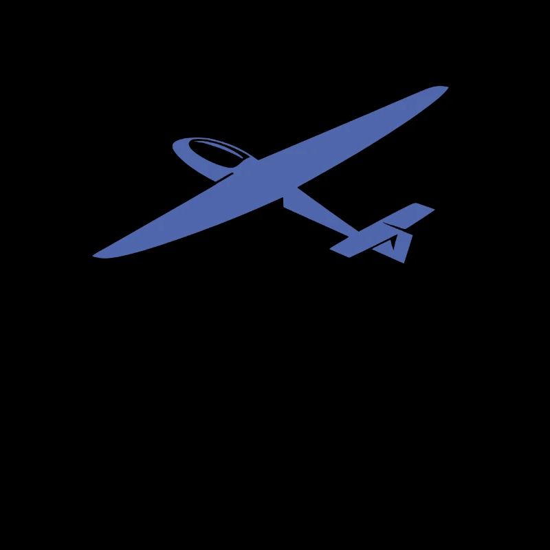 Minimalist Glider Pilot Silhouette