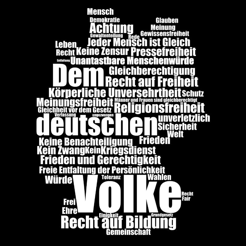 Dem deutschen Volke - weiß