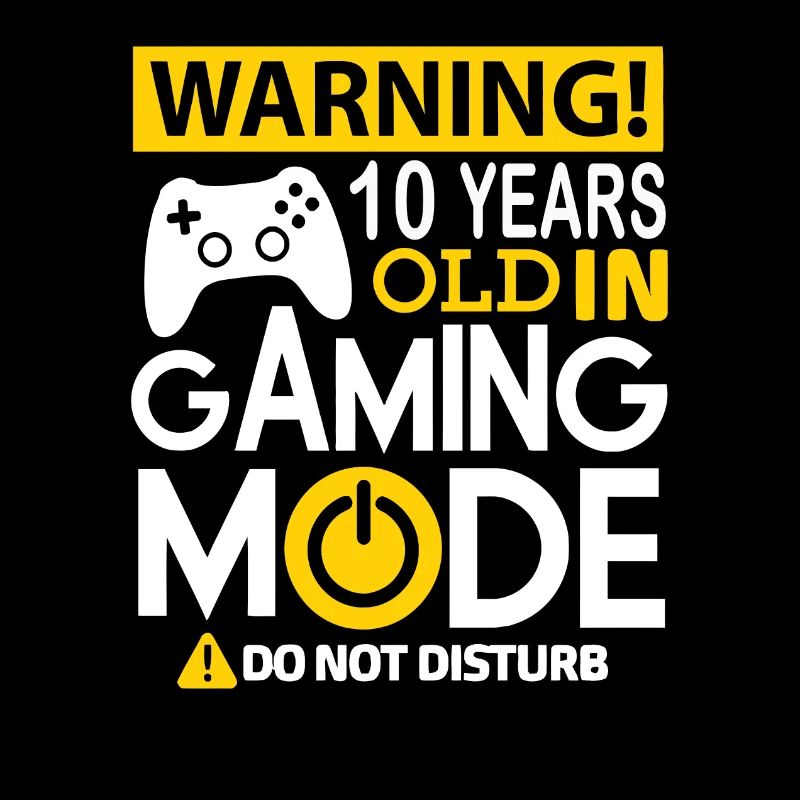 Avertissement 10 ans en mode de jeu ne pas déranger
