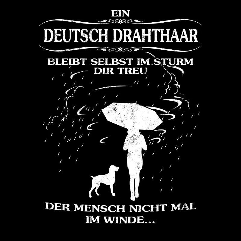 Hundeshirt f. Hundehalter & Deutsch Drahthaar