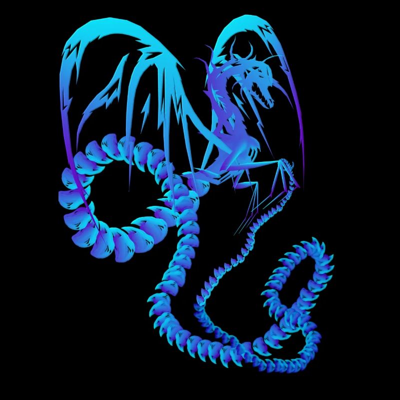 Electric Blue Dragon