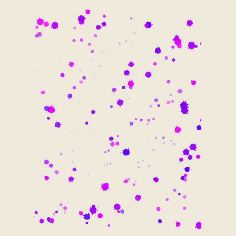 Taches de couleur violette
