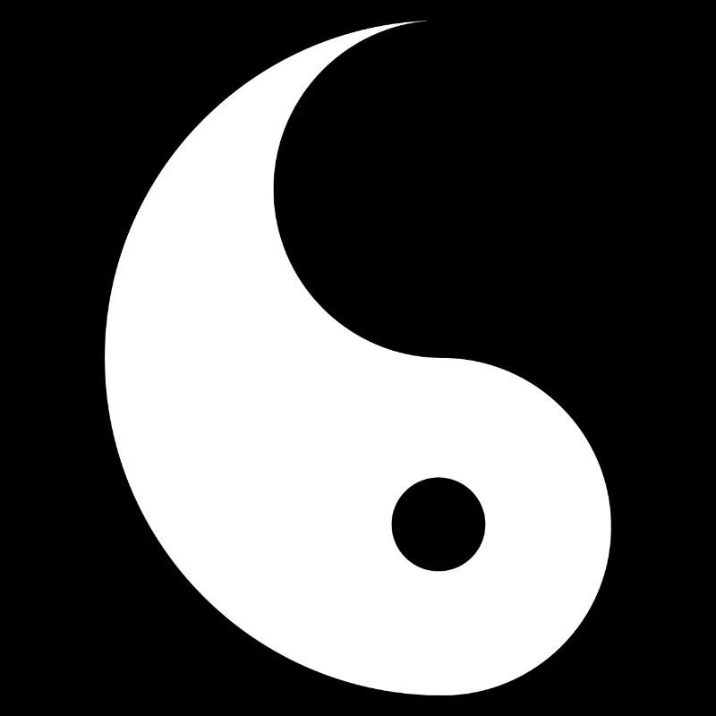 Divided Ying and Yang Sign for Couples Yin Yan